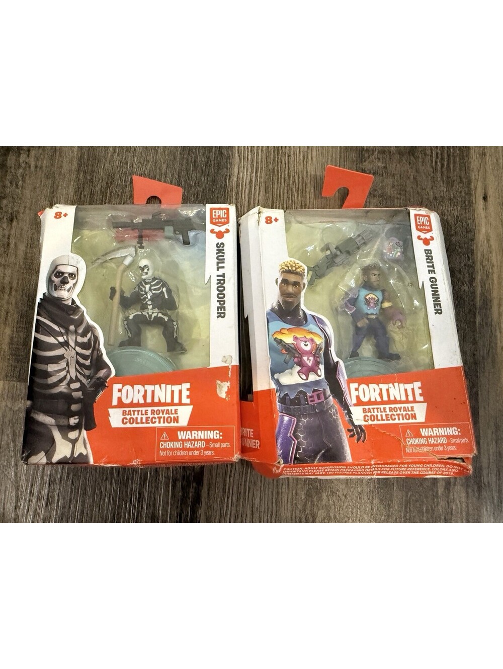 Fortnite Battle Royale Collection Skull Trooper And Brite Gunner New